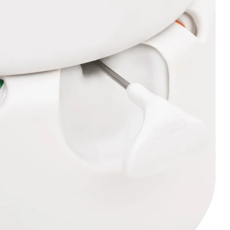 Integruotas stovyklavimo tualetas, baltas, 24+17l, HDPE/emalis