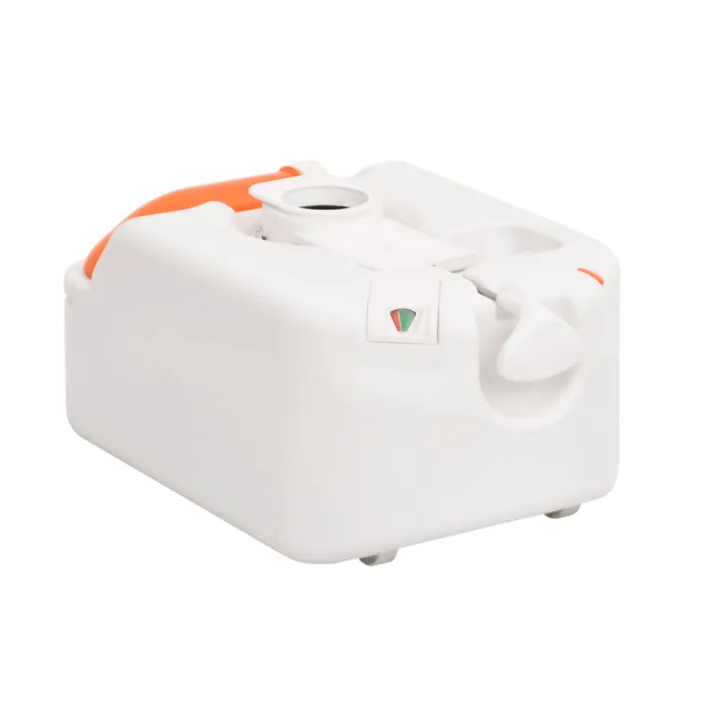 Integruotas stovyklavimo tualetas, baltas, 24+17l, HDPE/PP