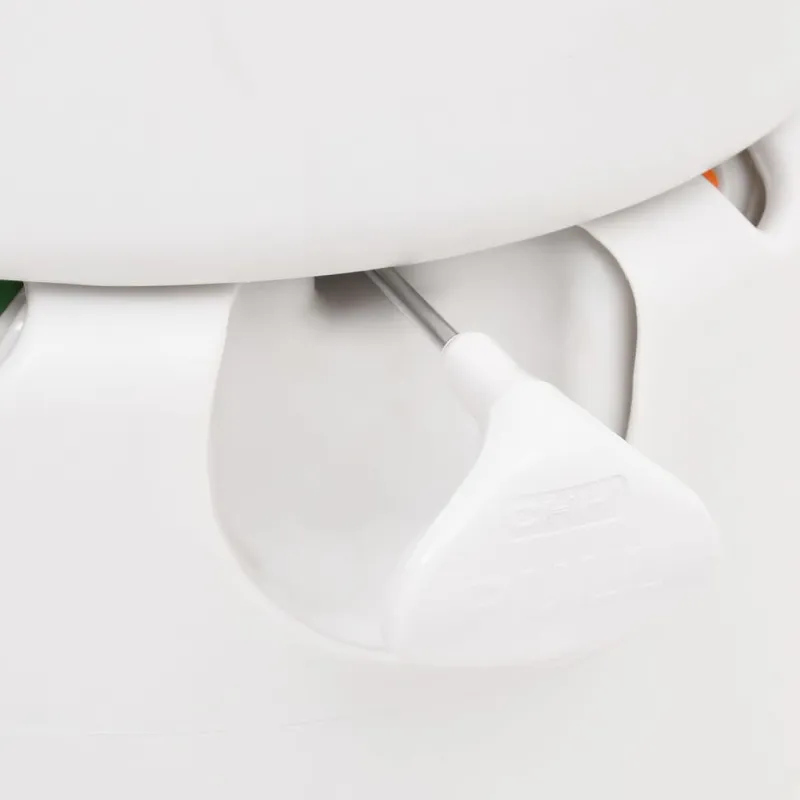 Integruotas stovyklavimo tualetas, baltas, 24+17l, HDPE/PP