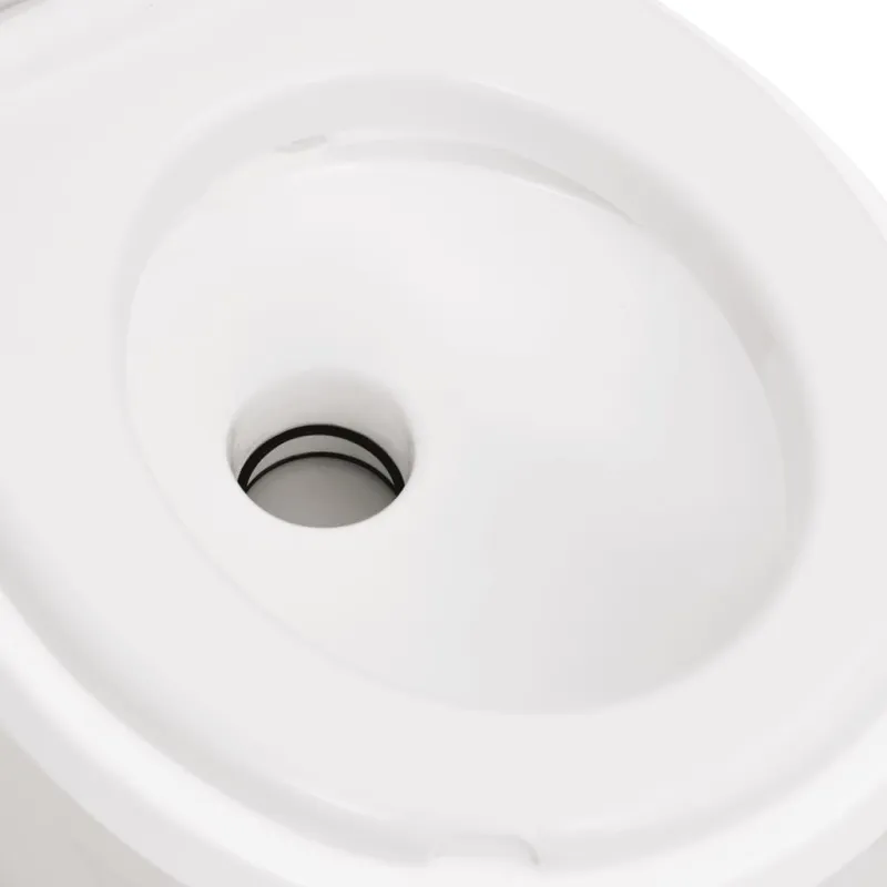 Integruotas stovyklavimo tualetas, baltas, 24+17l, HDPE/PP