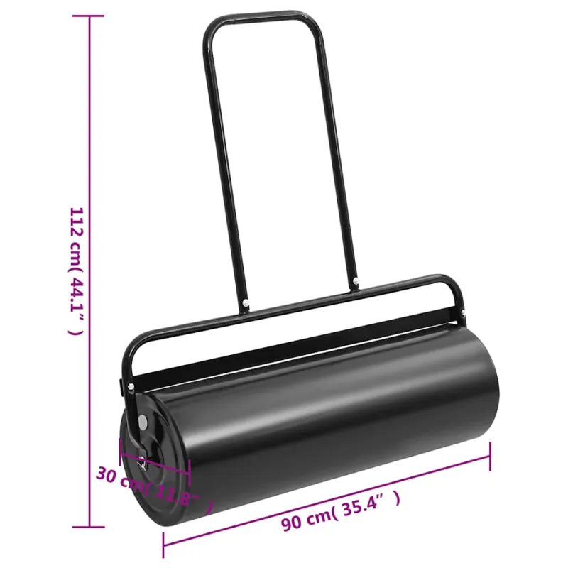 Sodo vejos volas stumiamas, juodas, geležis ir plienas, 63l