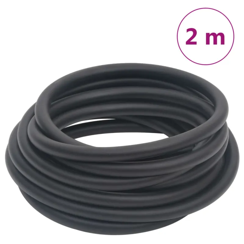 Hibridinė oro žarna, juodos spalvos, 0,6", 2m, guma ir PVC