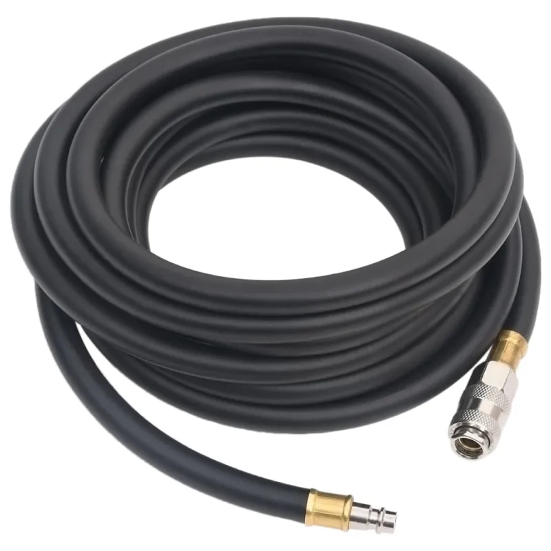 Hibridinė oro žarna, juodos spalvos, 0,6", 5m, guma ir PVC