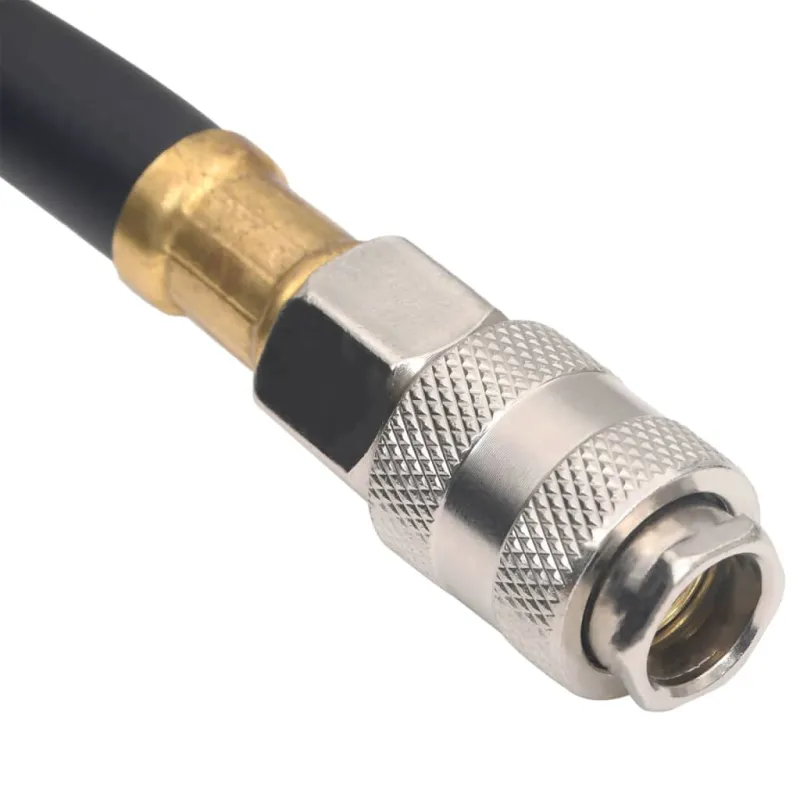Hibridinė oro žarna, juodos spalvos, 0,6", 5m, guma ir PVC