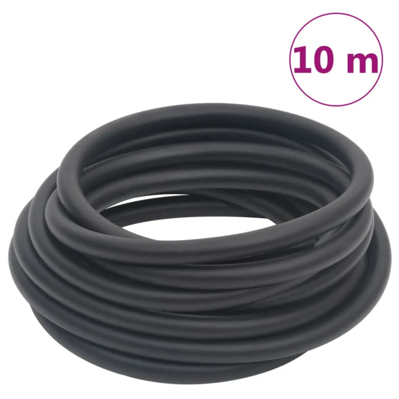 Hibridinė oro žarna, juodos spalvos, 0,6", 10m, guma ir PVC