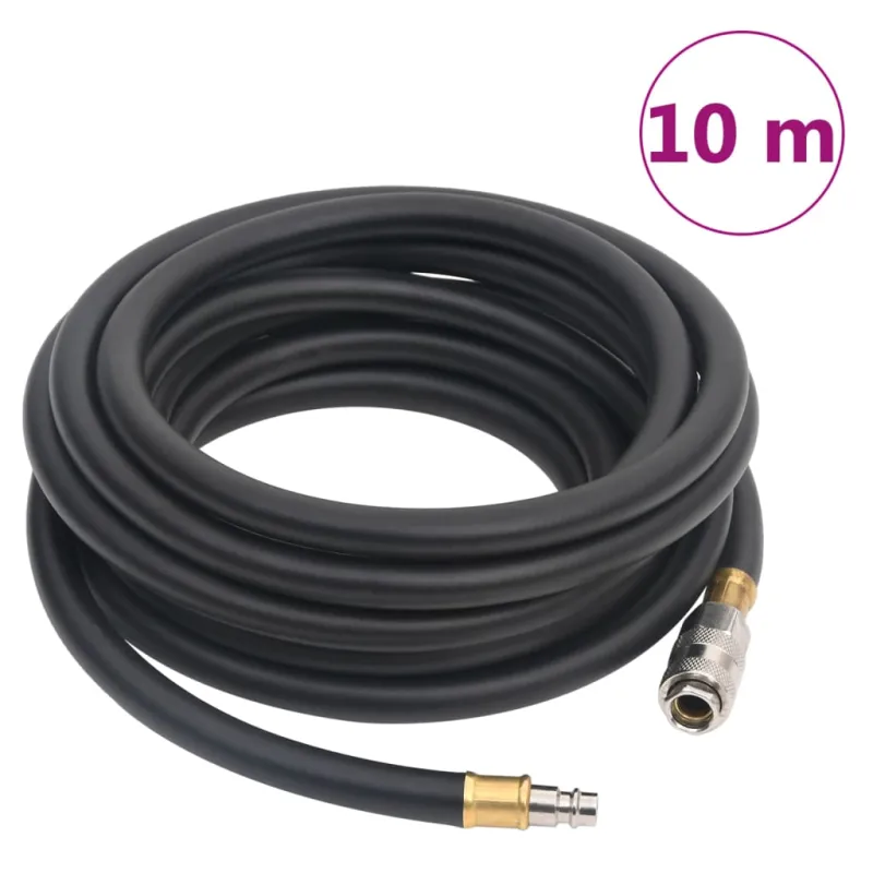 Hibridinė oro žarna, juodos spalvos, 0,6", 10m, guma ir PVC