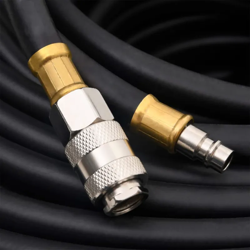 Hibridinė oro žarna, juodos spalvos, 0,6", 20m, guma ir PVC