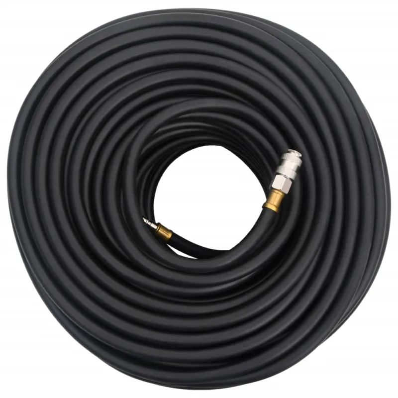 Hibridinė oro žarna, juodos spalvos, 0,6", 100m, guma ir PVC
