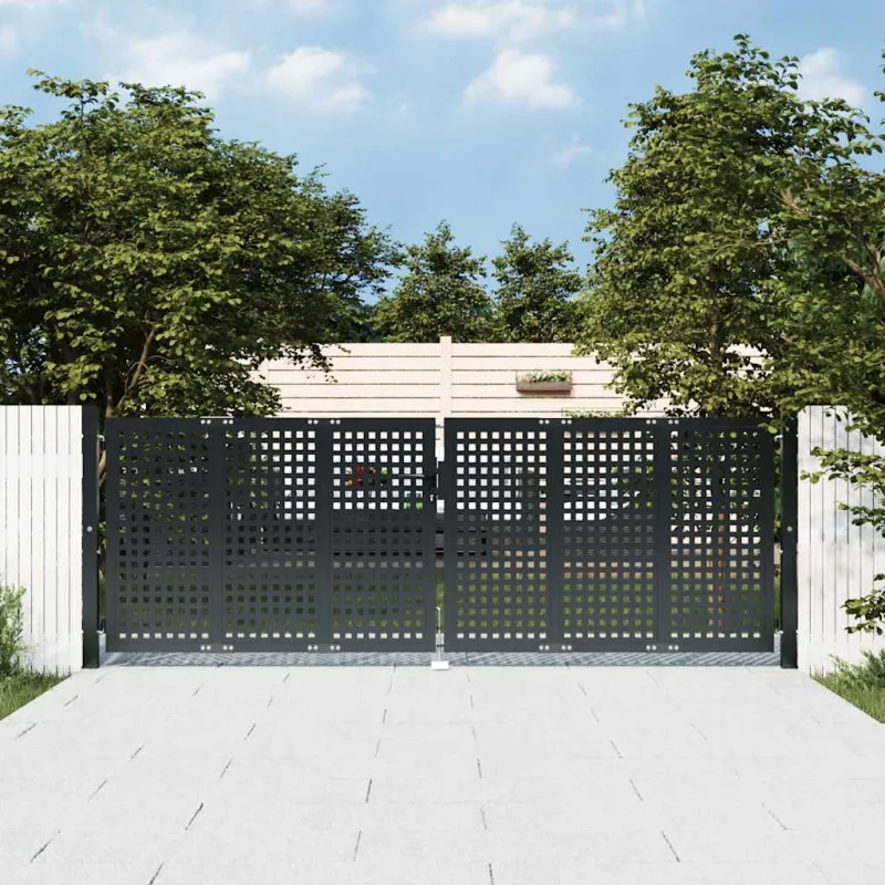 Sodo vartai, antracito spalvos, 300x100 cm, plienas