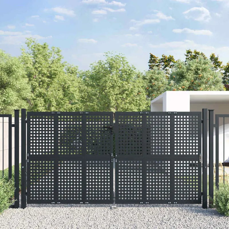 Sodo vartai, antracito spalvos, 300x125 cm, plienas