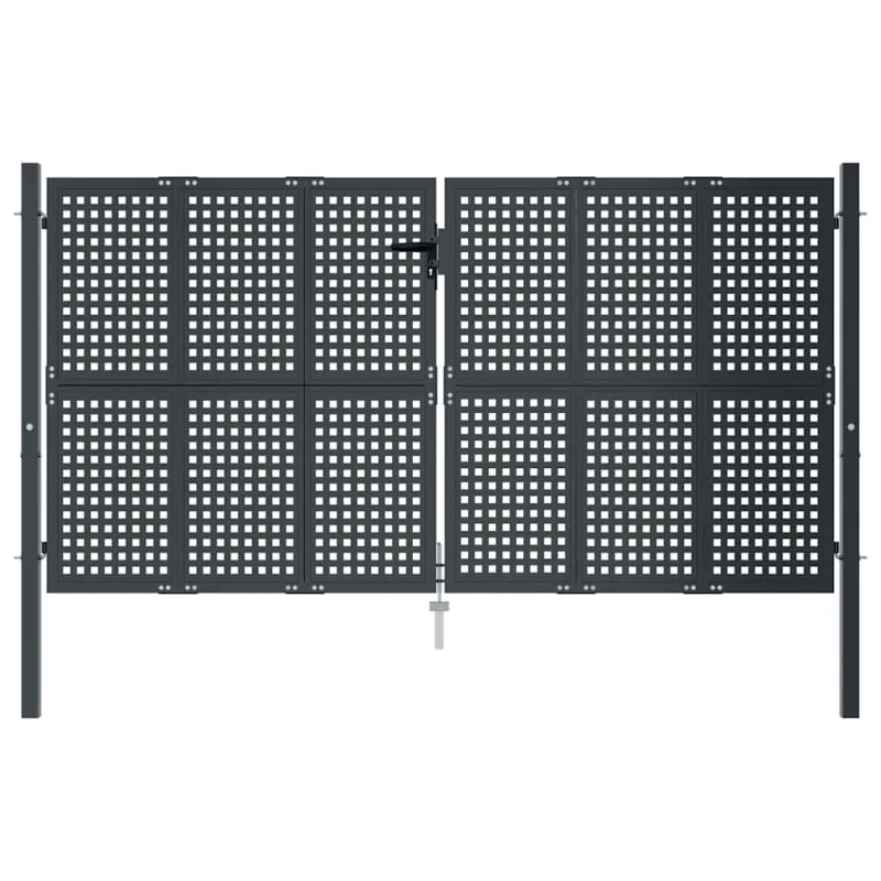 Sodo vartai, antracito spalvos, 300x125 cm, plienas