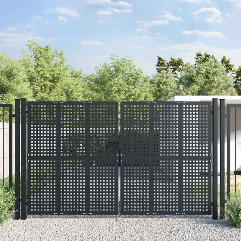 Sodo vartai, antracito spalvos, 300x175 cm, plienas
