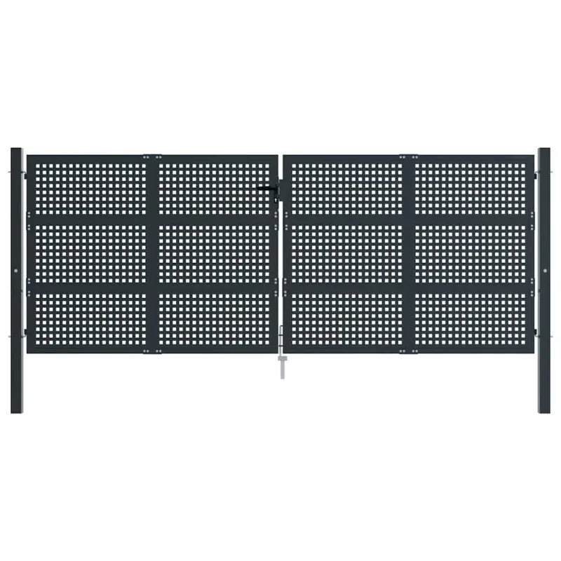 Sodo vartai, antracito spalvos, 400x150 cm, plienas