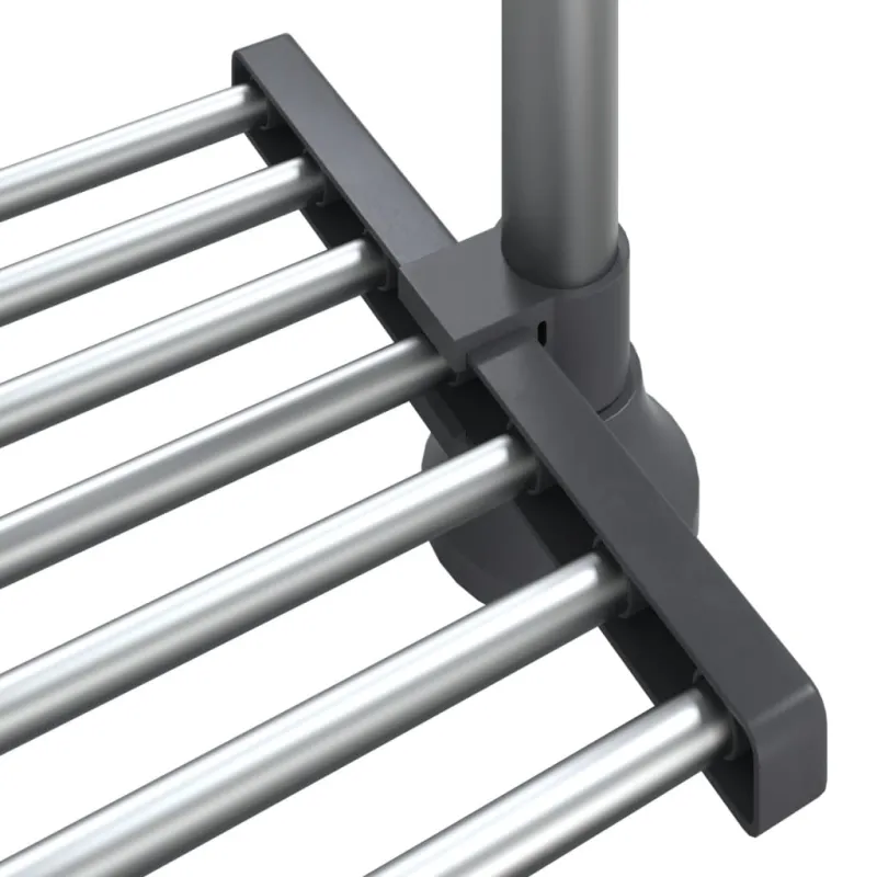 Virtuvės lentyna, 50x25x(50–70)cm, aliuminis