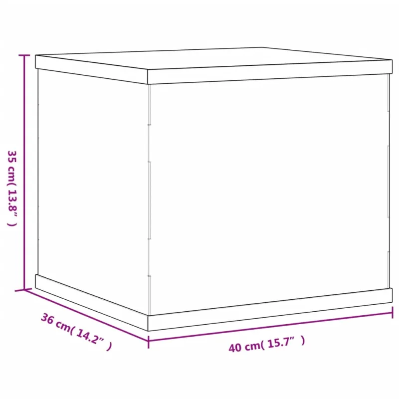 Vitrina, permatoma, 40x36x35 cm, akrilas