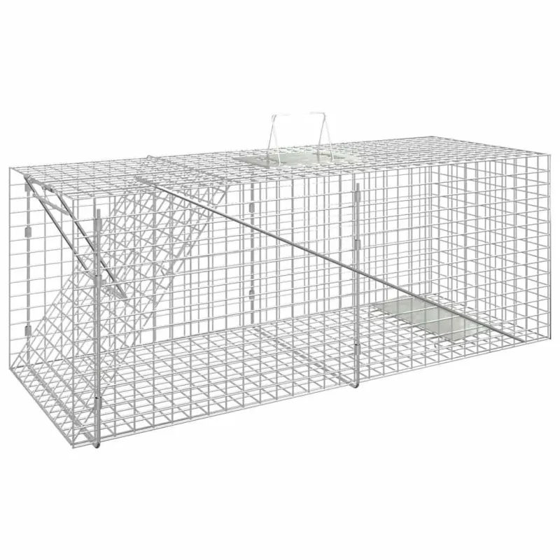 Gyvūnų spąstai, 64,5x25x26,5 cm, cinkuota geležis
