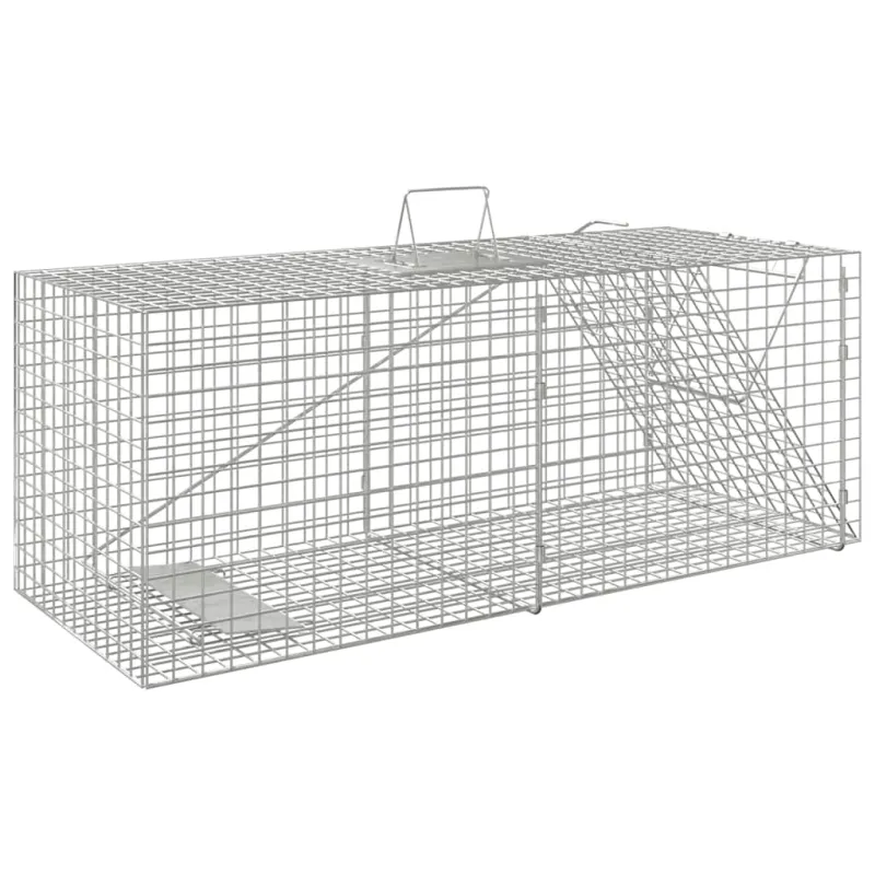 Gyvūnų spąstai, 64,5x25x26,5 cm, cinkuota geležis