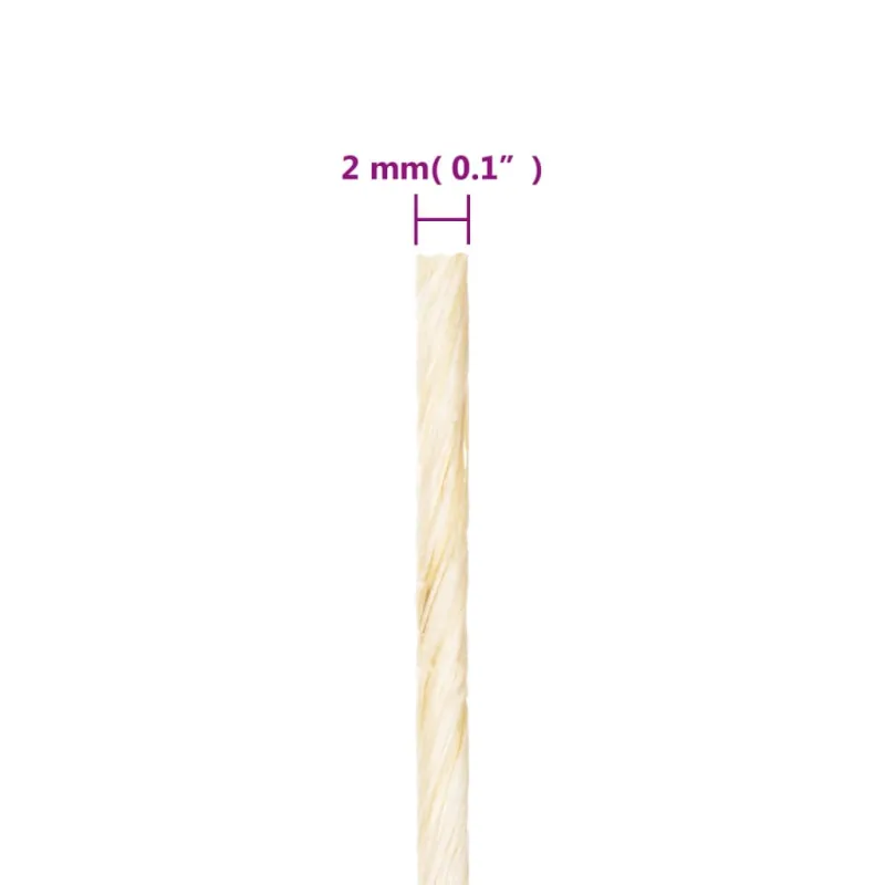 Virvė, 300m, 100% sizalis, 2mm