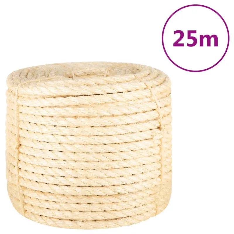 Virvė, 25m, 100% sizalis, 14mm