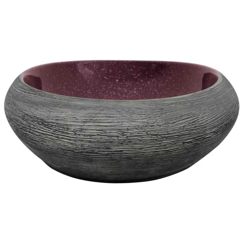Praustuvas, violetinis/pilkas, 59x40x14cm, keramika