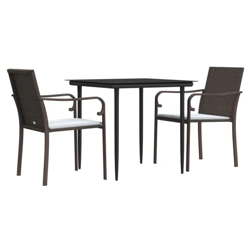 Soodekomplekti, 3-osios dalies, polyrattan ja teräs, sis. tyynyt