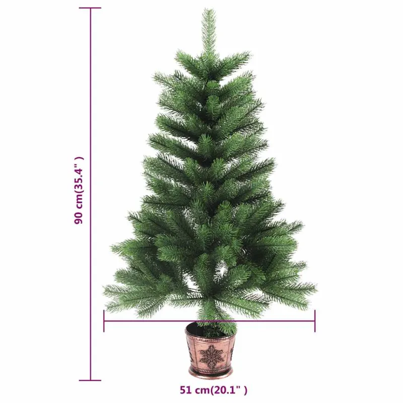 Dirbtinė apšviesta Kalėdų eglutė su žaisliukais, žalia, 90cm
