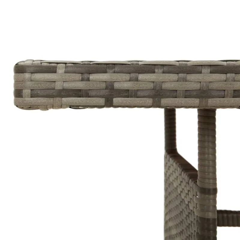 Sodo pöytätaso, harmaa, 160x70x72cm, polyrattani ja akasia