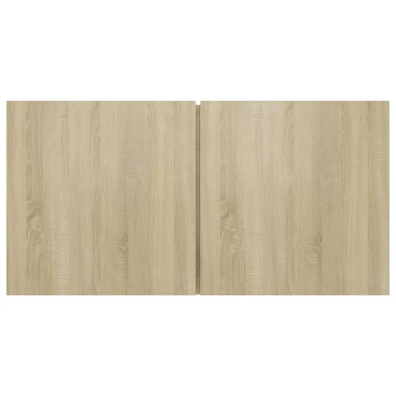 Televizoriaus spintelių komplektas, 7 dalių, ąžuolo, mediena
