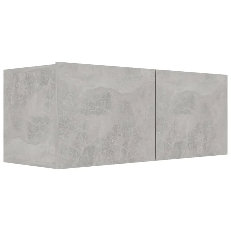 Televizoriaus spintelės, 4vnt., betono, 80x30x30cm, mediena