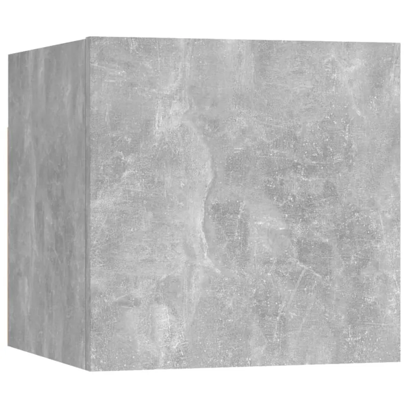 Sieninės televizoriaus spintelės, 8vnt., pilkos, 30,5x30x30cm