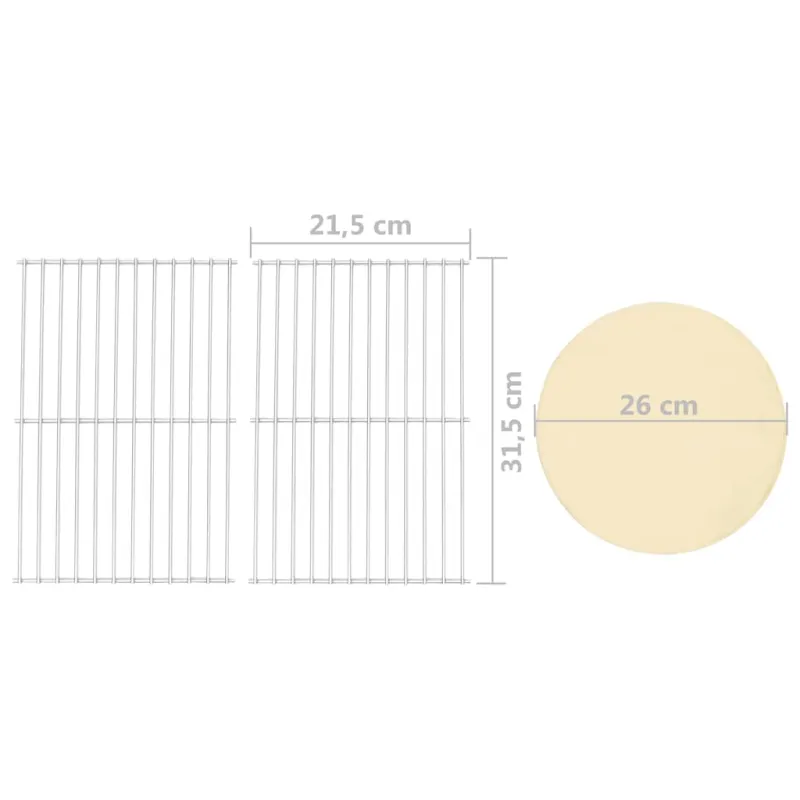 3-1 Lauko picos krosnis ir kepsninė, juodos spalvos