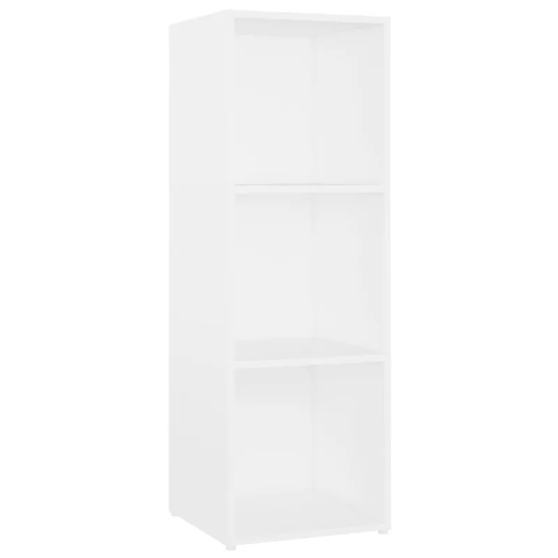 Televizoriaus spintelės, 2vnt., baltos, 107x35x37cm, MDP