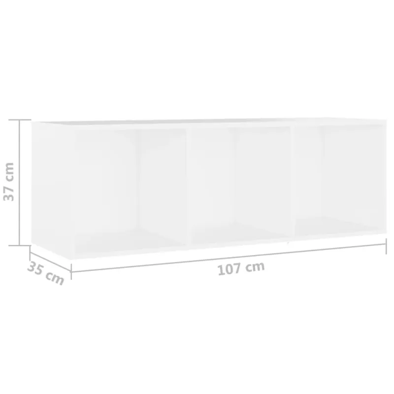Televizoriaus spintelė | 3 pcs 37 x 35 x 107.5 cm