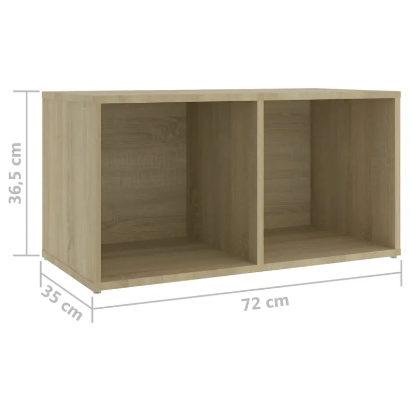 Televizoriaus spintelės, 4vnt., ąžuolo, 72x35x36,5cm, mediena