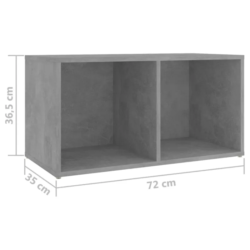 Televizoriaus spintelės, 4vnt., betono, 72x35x36,5cm, mediena