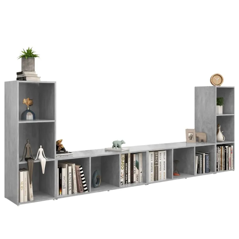 Televizoriaus spintelė | 4 pcs 37 x 35 x 107.5 cm