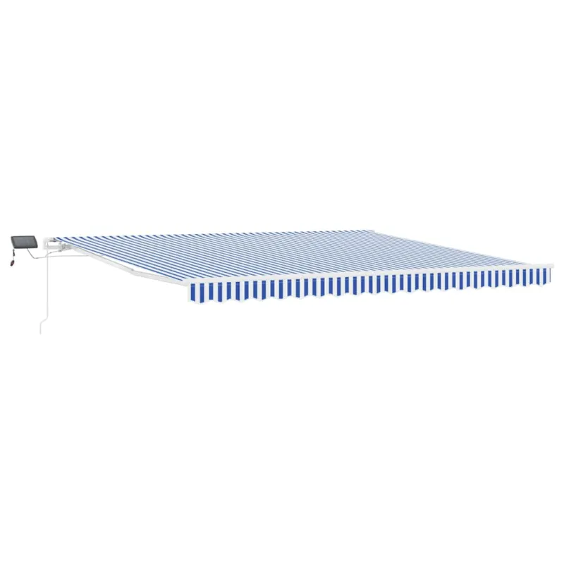Ištraukiama markizė Mėlyna ir balta 500 × 300 cm