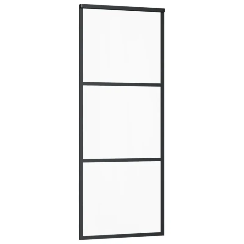 Stumdomos durys su įrangos rinkiniu, 76x205cm, ESG ir aliuminis