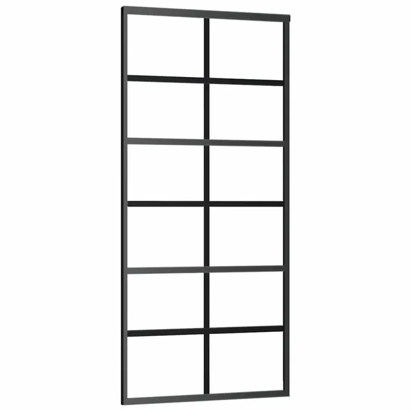 Stumdomos durys su įrangos rinkiniu, 90x205cm, ESG ir aliuminis