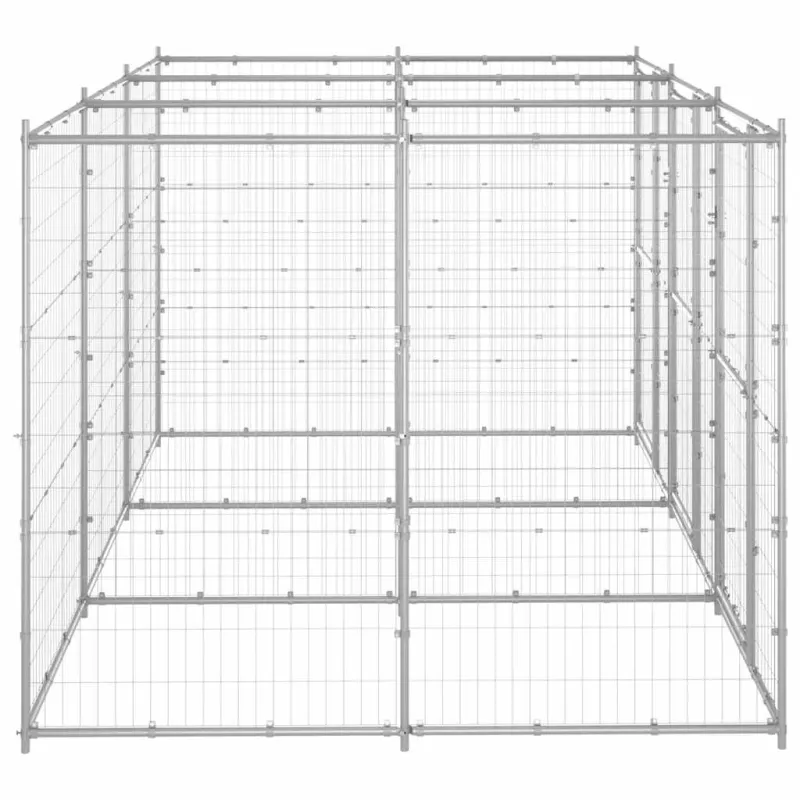 Lauko voljeras šunims, galvanizuotas plienas, 7,26m²