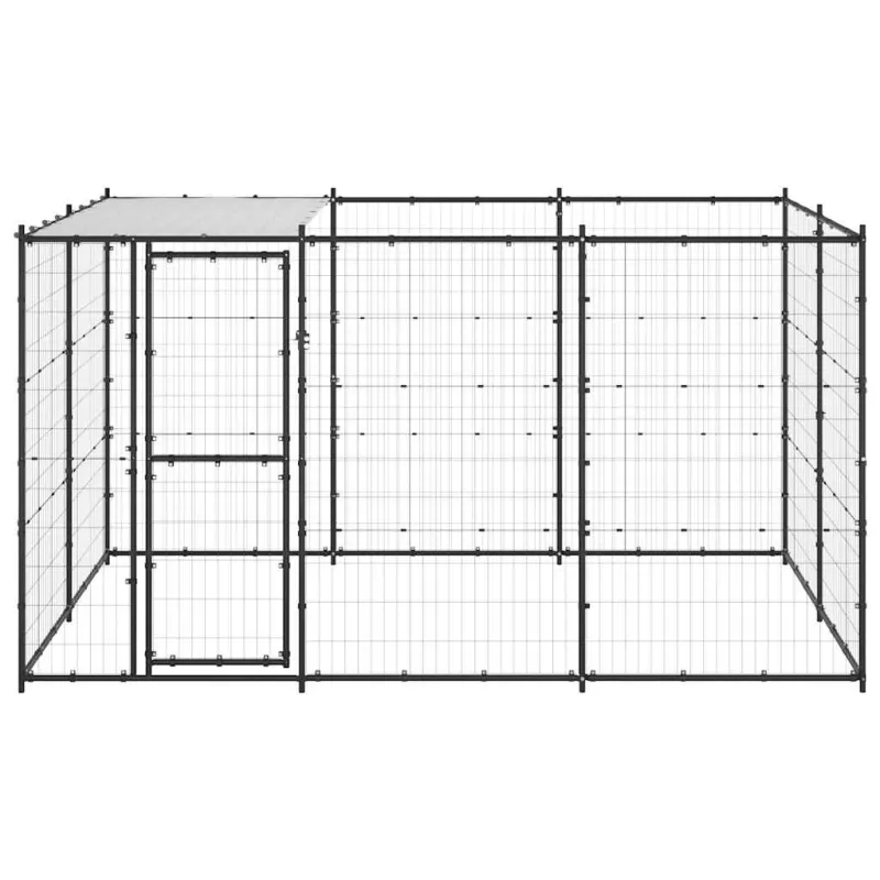Lauko voljeras šunims su stogu, plienas, 7,26m²