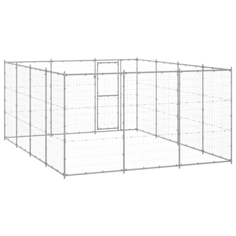 Lauko voljeras šunims, galvanizuotas plienas, 14,52m²