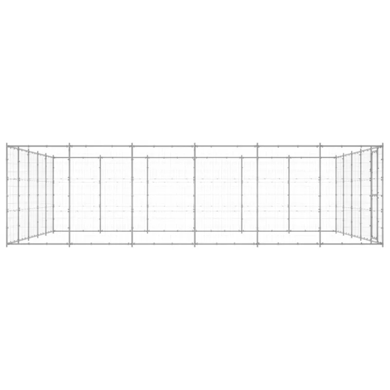 Lauko voljeras šunims, galvanizuotas plienas, 36,3m²