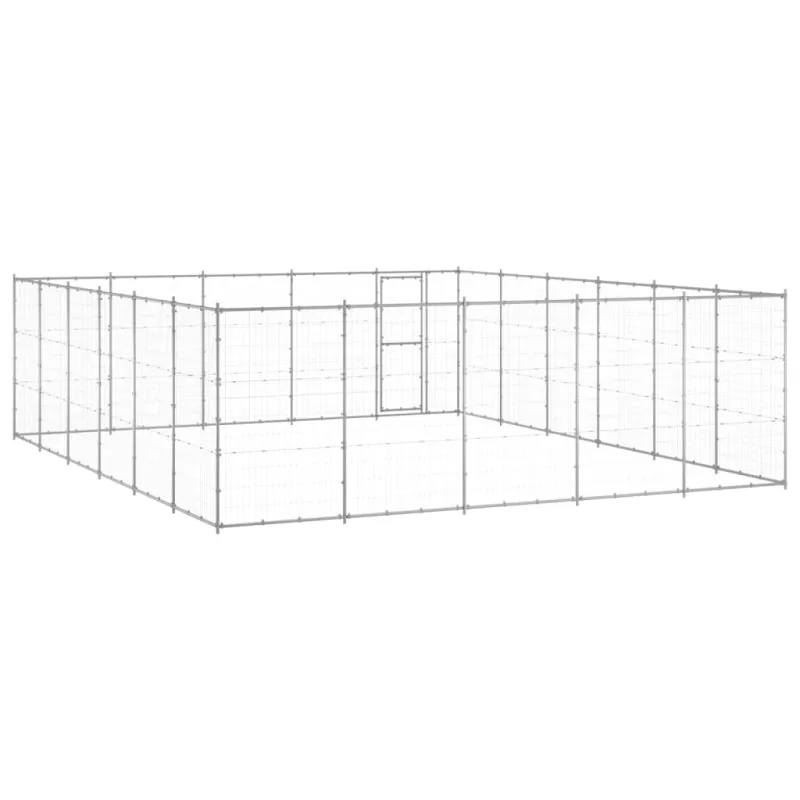 Lauko voljeras šunims, galvanizuotas plienas, 36,3m²