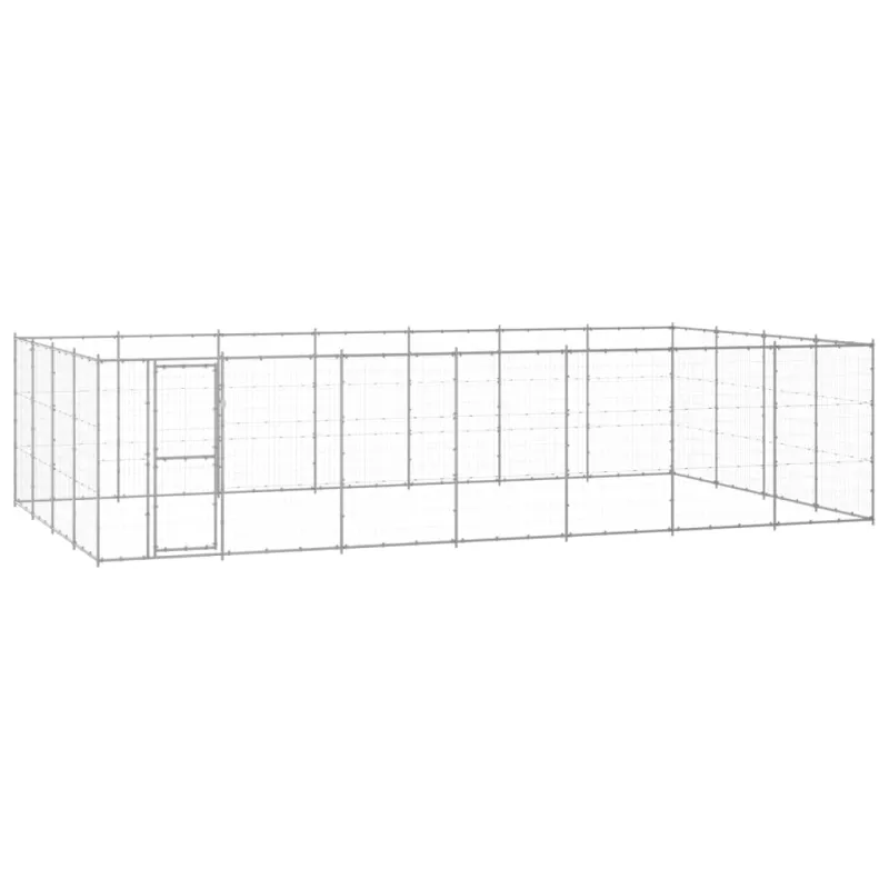 Lauko voljeras šunims, galvanizuotas plienas, 33,88m²