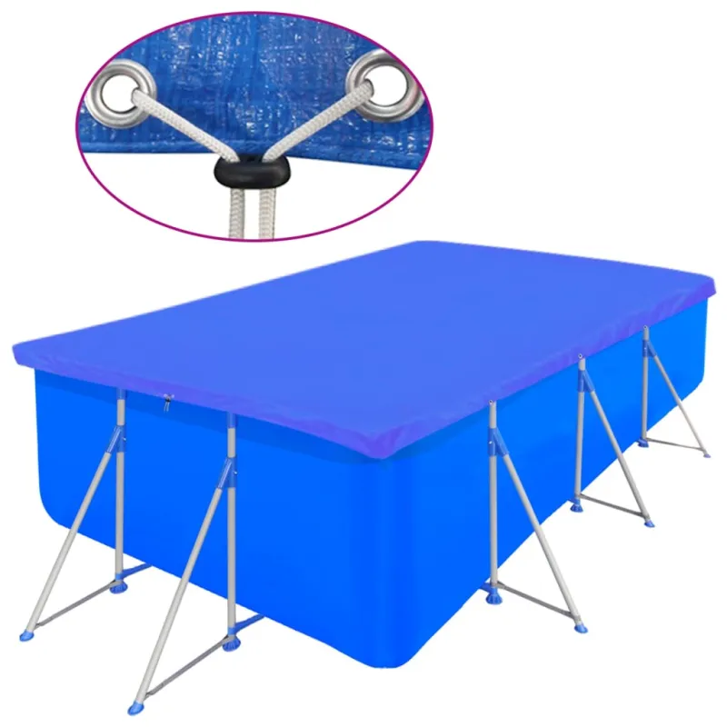 Baseino uždangalai, 2vnt., 400x207cm, PE, 90g/m², stačiakampiai