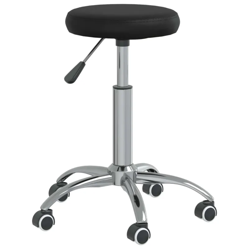 Valgomojo kėdė, juodos spalvos, dirbtinė oda (333152)