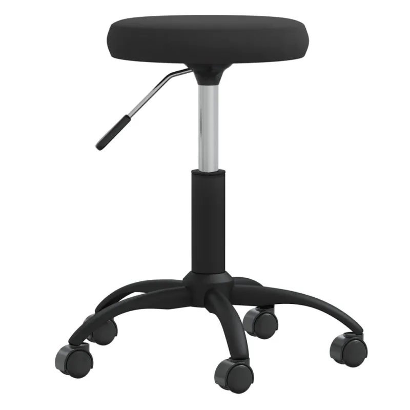 Masažuotojo kėdė, juodos spalvos, aksomas (333171)