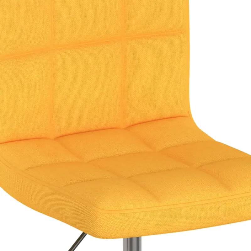 Pasukamos valgomojo kėdės, 6vnt., geltonos, audinys