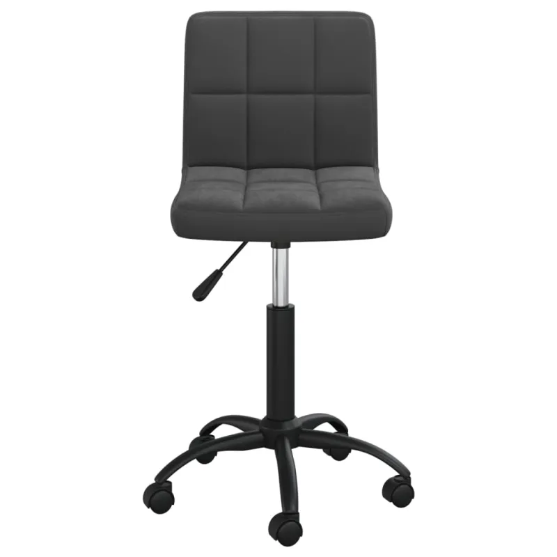 Pasukama valgomojo kėdė, juodos spalvos, aksomas (334353)